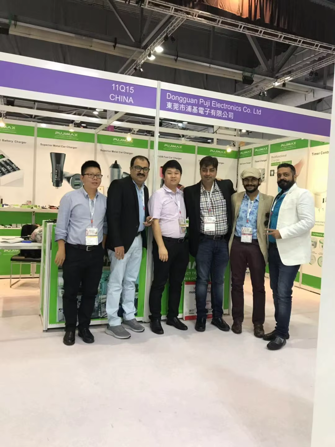 Visitors at the PUJIMAX stand