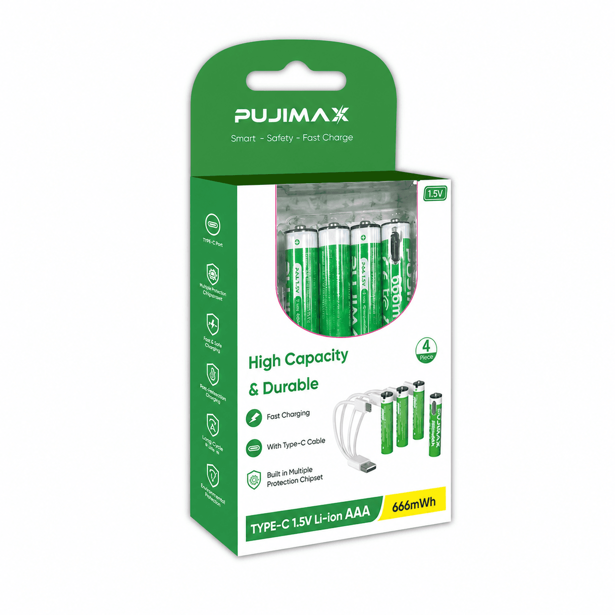 Packaged PUJIMAX AAA battery range
