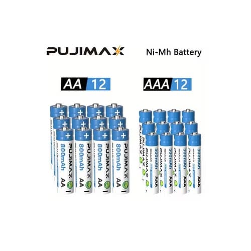 PUJIMAX AA and AAA Ni-MH rechargeable batteries